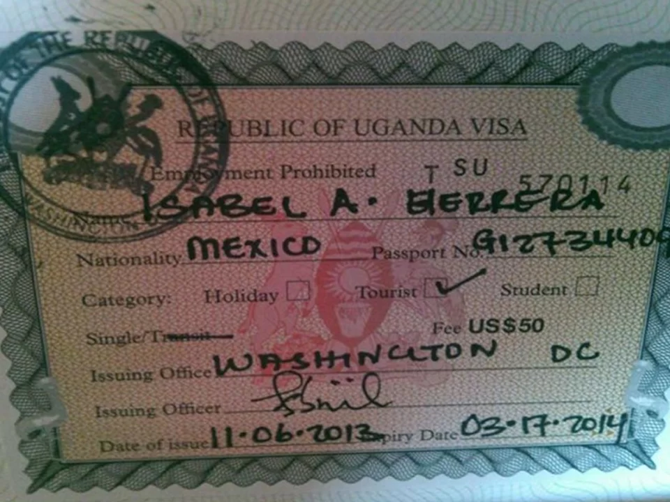 Uganda Tourist Visa Cost