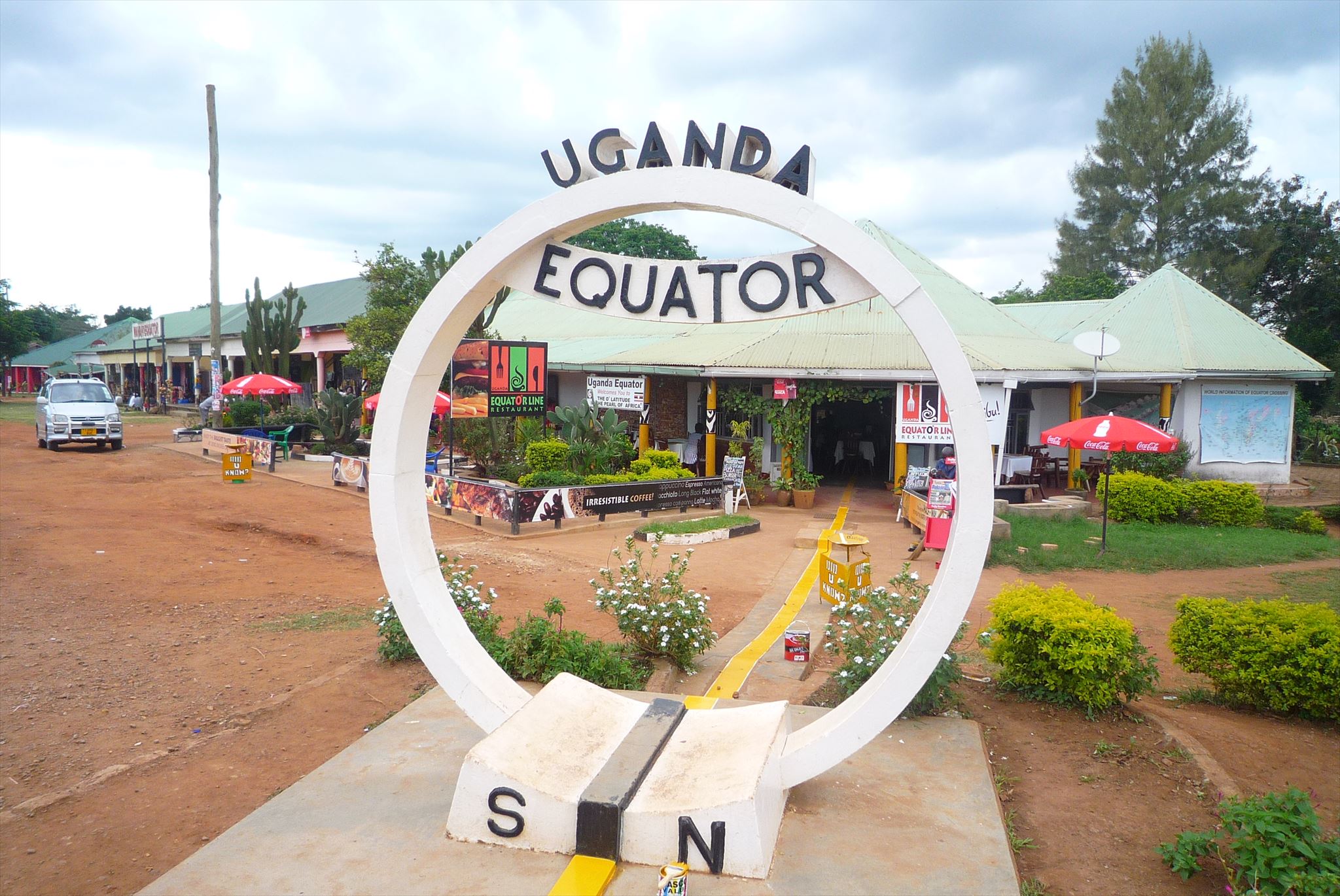 Visiting Equator Line in Uganda