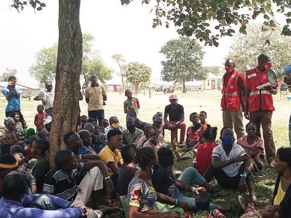 Filming in Rwamwanja Refugee Settlement